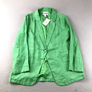 Halston Green Linen Fabric